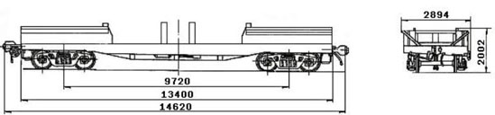4-осная платформа модели 13-4012-10