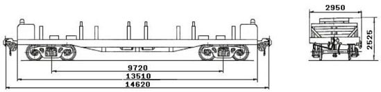 4-осная платформа модели 13-4012-11