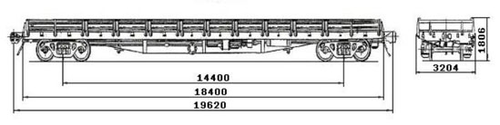 4-осная платформа модели 13-926