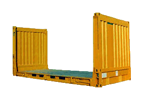 20 футовый контейнер - платформа (flatracks)